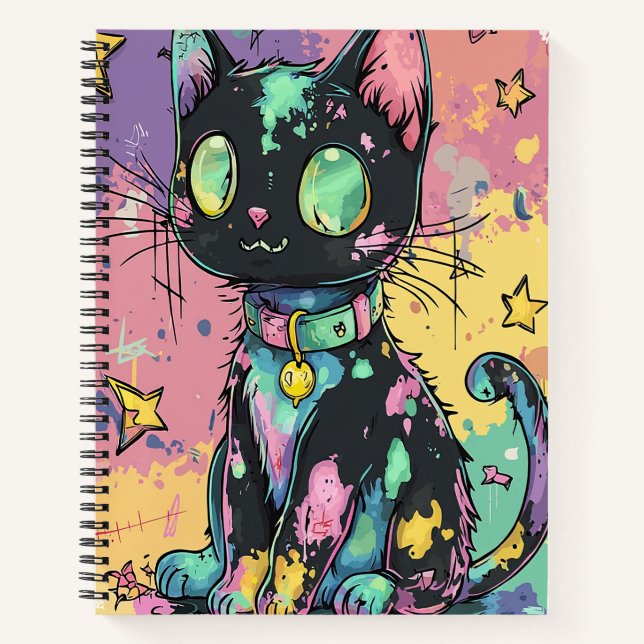 Cuaderno El Gótico Kawaii Pastel Patchwork Gótico Creepy (Anverso)