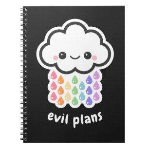 Cuaderno El Gótico Pastel Kawaii Nube Planes Malignos