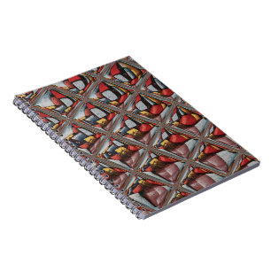 Cuaderno El Grabado en relieve Ash Gray Maroon revisado: Un