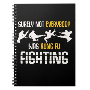 Cuaderno El gracioso Chiste de Artes Marciales Kung Fu luch