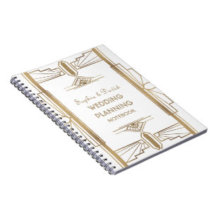 Cuaderno El gran planificador de bodas artísticas Gatsby de
