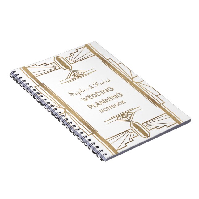 Cuaderno El gran planificador de bodas artísticas Gatsby de (Lado Derecho)