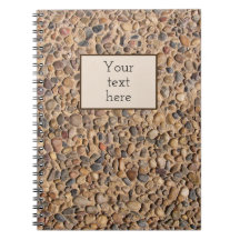 El guijarro rústico empiedra la foto con el texto