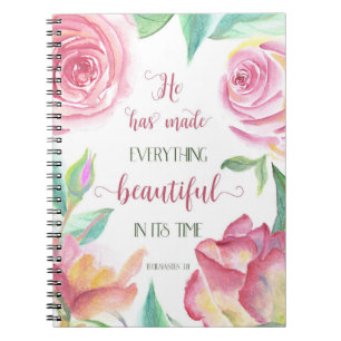 Cuaderno Él ha hecho todo hermoso Eclesiastés 3:11