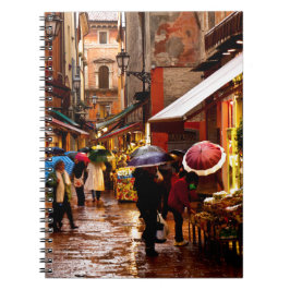 Cuaderno El hacer compras en la lluvia