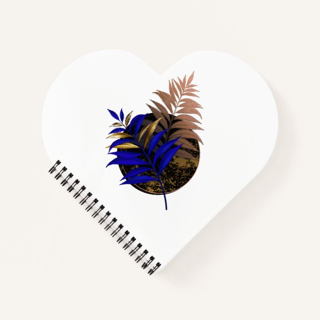 Cuaderno El helecho azul en círculo negro (Anverso)