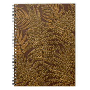 Cuaderno El helecho otoñal en marrón