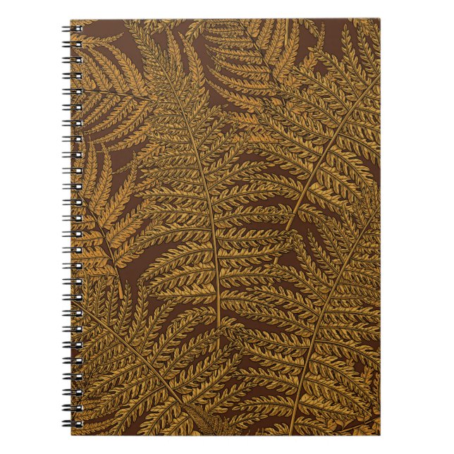 Cuaderno El helecho otoñal en marrón (Frente)