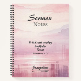 Cuaderno Él Hizo Todo Lo Hermoso Amanecer Acuático