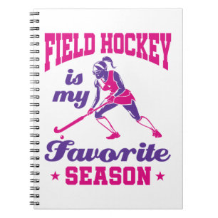 Cuaderno El hockey sobre hierba es mi temporada favorita