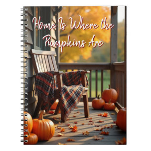 Cuaderno El hogar es donde las calabazas están en otoño
