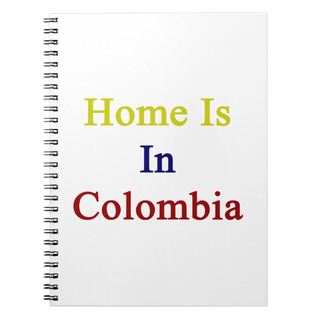 Cuaderno El hogar está en Colombia (Frente)
