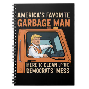 Cuaderno El hombre de la basura favorito de América Trump 4