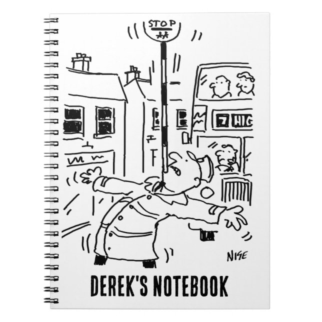 Cuaderno El hombre de la pop se está mostrando (Frente)