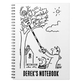 Cuaderno El hombre del pop que ayuda a sacar una bola de un