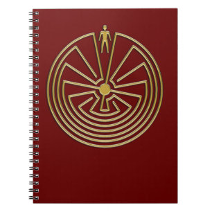 Cuaderno El hombre en el laberinto - oro