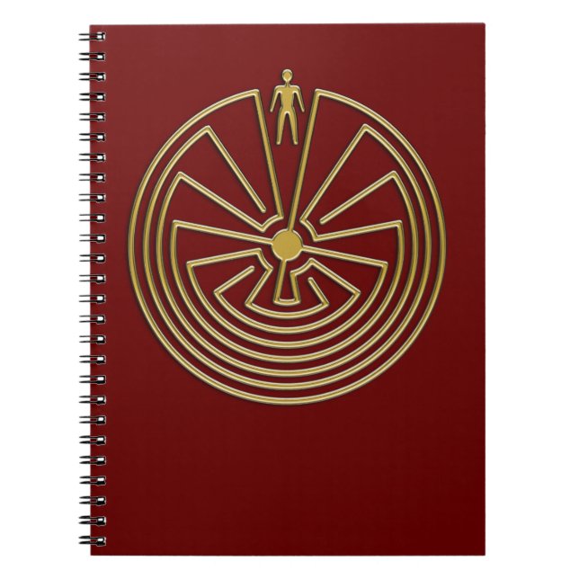 Cuaderno El hombre en el laberinto - oro (Frente)