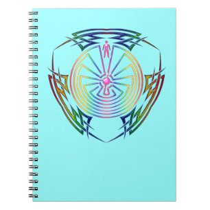 Cuaderno El hombre en el laberinto - Tatuaje tribal colorea