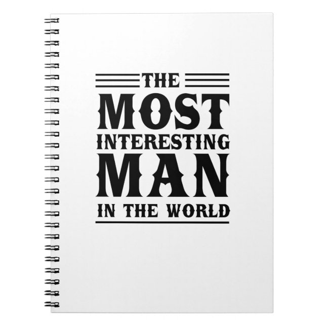 Cuaderno El hombre más interesante del mundo (Frente)
