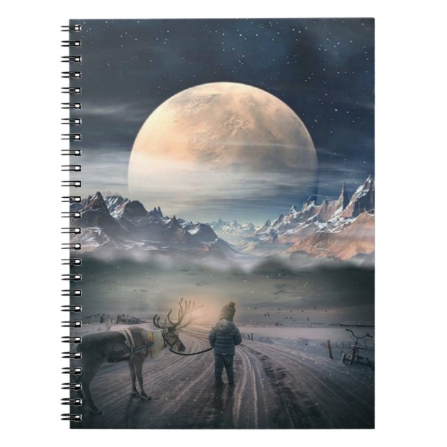 Cuaderno El horizonte del amanecer de renos (Frente)