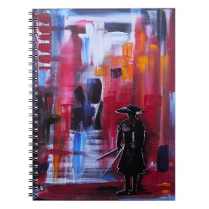 Cuaderno El horizonte del samurái Pintura de Alfred Fox