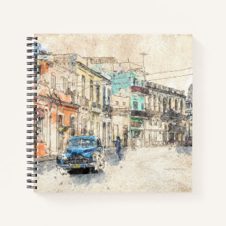 Cuaderno El Ilustracion del color del agua de Cuba en La Ha