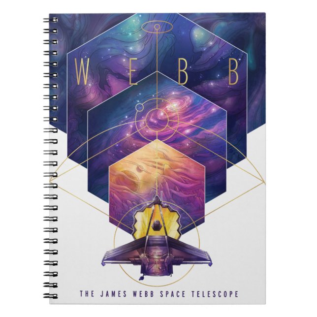 Cuaderno El Ilustracion del telescopio espacial James Webb (Frente)