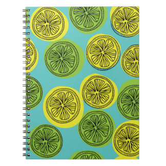 Cuaderno El ilustracion vintage se corta con limón.