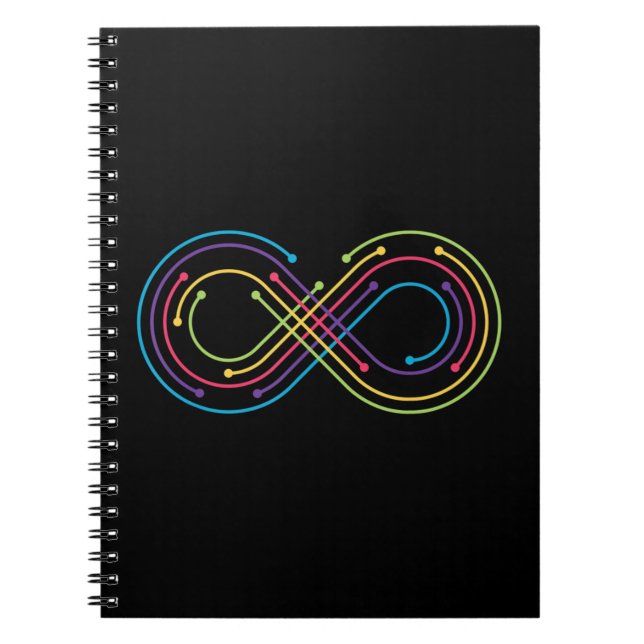 Cuaderno El infinito arcoiris puede simbolizar cualquier co (Frente)