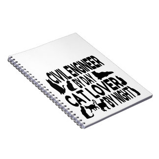 Cuaderno El ingeniero civil ama a los gatos