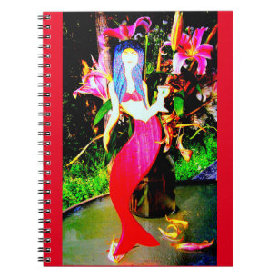 Cuaderno el ir de fiesta rojo de la sirena