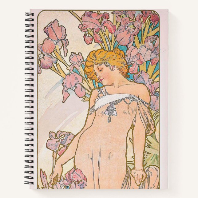 Cuaderno El Iris (1897) de Alphonse Mucha  (Anverso)