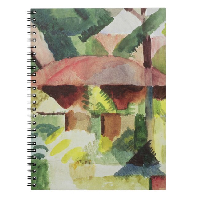 Cuaderno El jardín, 1914 (w/c en el papel) (Frente)