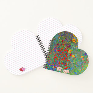 Cuaderno El jardín de la granja Gustav Klimt con girasoles