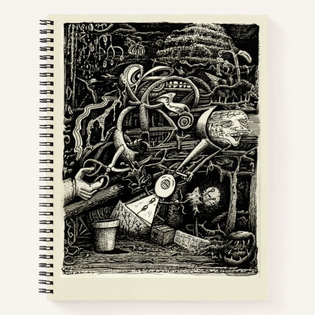 Cuaderno El Jardín de la locura por Brian Benson (Anverso)