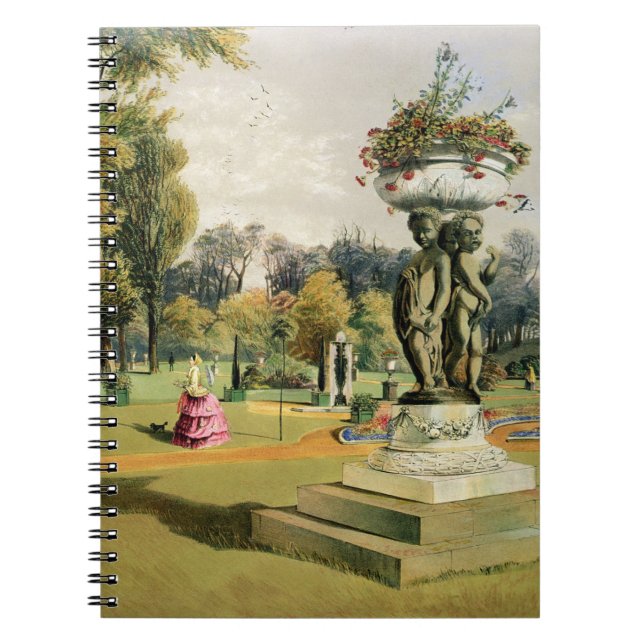 Cuaderno El jardín de la terraza, abadía de Woburn (Frente)