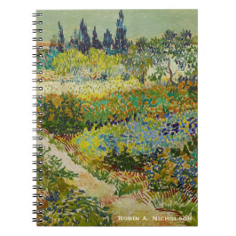 Cuaderno El jardín de Van Gogh en Arles personalizó
