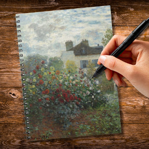 Cuaderno El jardín del artista con Dahlias