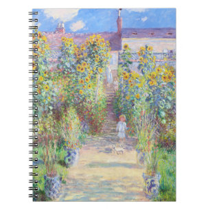 Cuaderno El jardín del artista en Vétheuil por Claude Monet