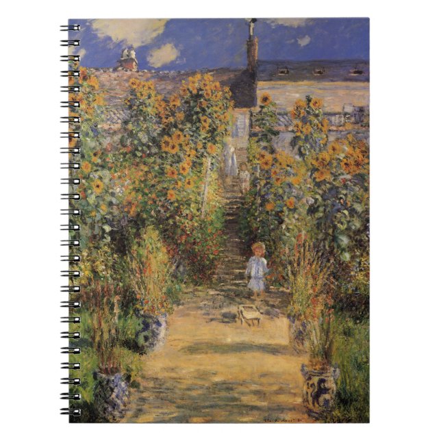 Cuaderno El jardín del artista en Vetheuil por Claude Monet (Frente)