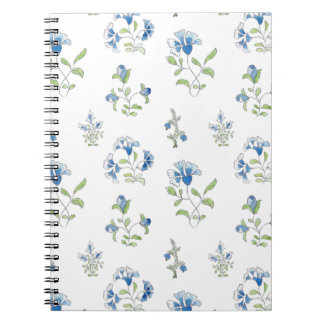 Cuaderno El jardín en azules