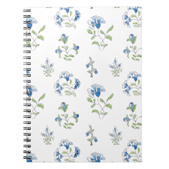 Cuaderno El jardín en azules (Frente)