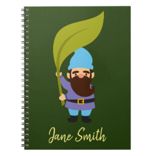 Cuaderno El jardín lindo gnomes divertido
