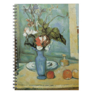 Cuaderno El jarrón azul (flores y frutas) de Paul Cézanne