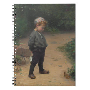 Cuaderno El joven biólogo con una rana (por Paul Peel)