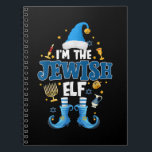 Cuaderno El judío Elf Funny Hanukkah obsequia a Chanukah Cu<br><div class="desc">Este es un gran regalo para tu familia,  amigos durante las vacaciones de Hanukkah. Estarán encantados de recibir este regalo de usted durante las vacaciones de Hanukkah.</div>