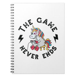 Cuaderno El juego nunca termina para Unicornios