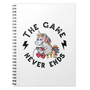 Cuaderno El juego nunca termina para Unicornios