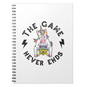 Cuaderno El juego nunca termina para Unicornios