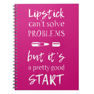Cuaderno El lápiz labial no puede solucionar problemas
